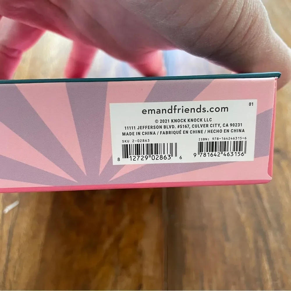 Em & Friends Pep Talk Cards - Pink Assortment of 4 Styles with Envelopes